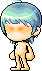 蓝色IT男发型