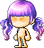 紫色梦幻女生发型