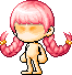 红色细腻女孩发型