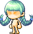绿色细腻女孩发型