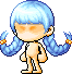 蓝色细腻女孩发型