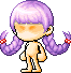 紫色细腻女孩发型