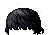 黑色墨染清透感发型